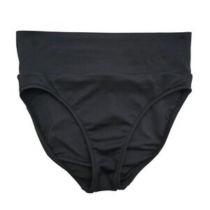 Seafolly Women's Black Active High Waisted Bikini Bottom 8
